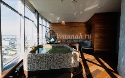 Баня на дровах Sky infinity pool в Екатеринбурге