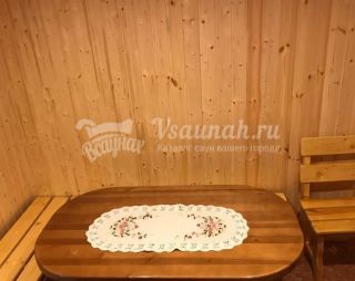 Сауна Русская баня при отеле Botanic Club в городе Саки