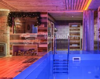 Сауна Караоке-баня Агонь на дровах с тёплым бассейном в Омске