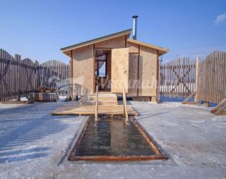 Сауна Бани в арт-парке Штыковские пруды в Артёме