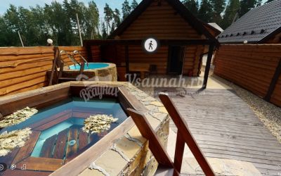 Баня с чанами на костре. Клуб Барин в Москве